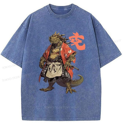 Tokyo-Tiger Japanese Mythology Creature Washed T-Shirt