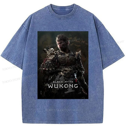 Tokyo-Tiger Black Myth Wukong Washed T-Shirt