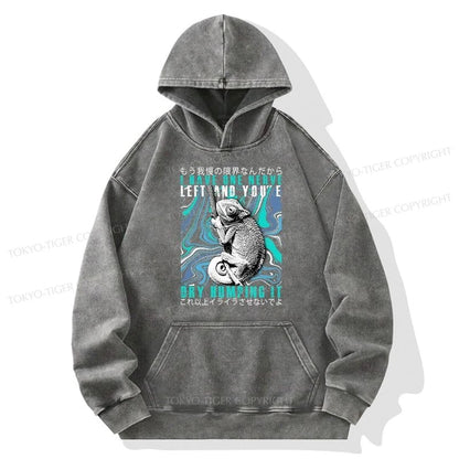 Tokyo-Tiger I Have One Nerve Chameleon Washed Hoodie