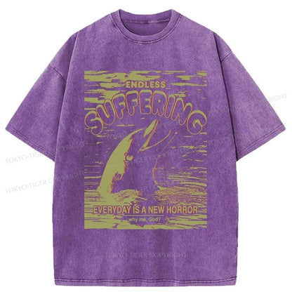 Tokyo-Tiger Frightened Dolphin Washed T-Shirt