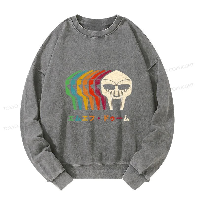 Tokyo-Tiger Retro MF Doom Washed Sweatshirt