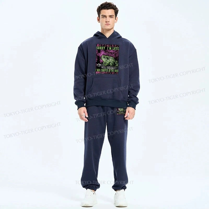 Tokyo-Tiger Frogs Trapped In The Void Fleece Lined Hoodie Set