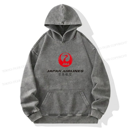 Tokyo-Tiger Japan Airlines Washed Hoodie