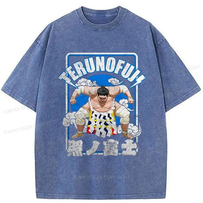 Tokyo-Tiger Sumo Japanese Sport Washed T-Shirt