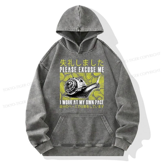 Tokyo-Tiger Snails That Work According To Their Own Rules Washed Hoodie