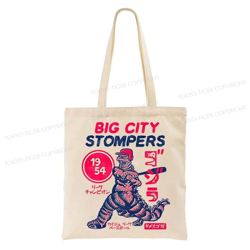 Tokyo-Tiger Big City Stompers Tote Bag