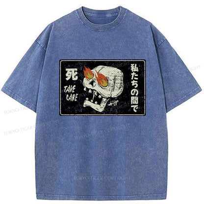 Tokyo-Tiger Take Care Japanese Washed T-Shirt