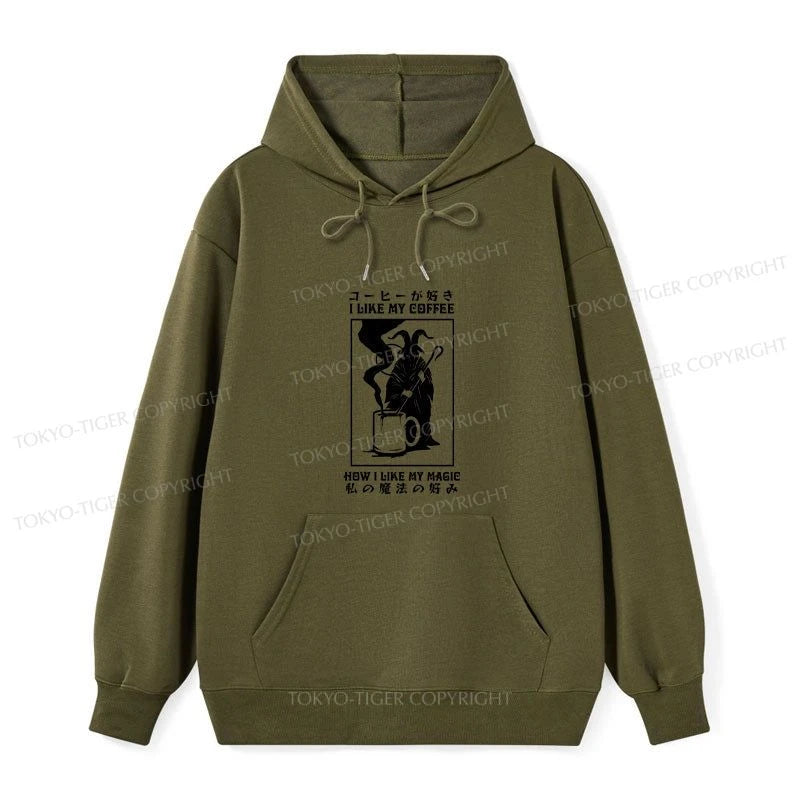 Tokyo-Tiger I Like My Coffee Classic Hoodie