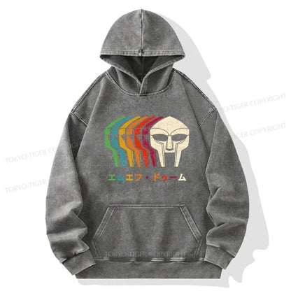 Tokyo-Tiger Retro MF Doom Washed Hoodie