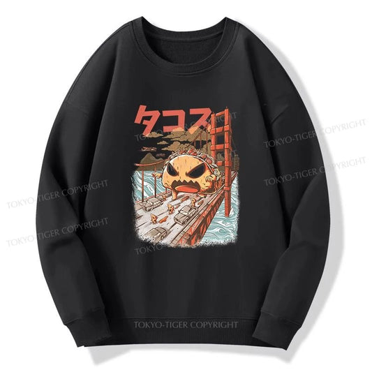 Tokyo-Tiger The Great Taco Kaiju Japanese Sweatshirt