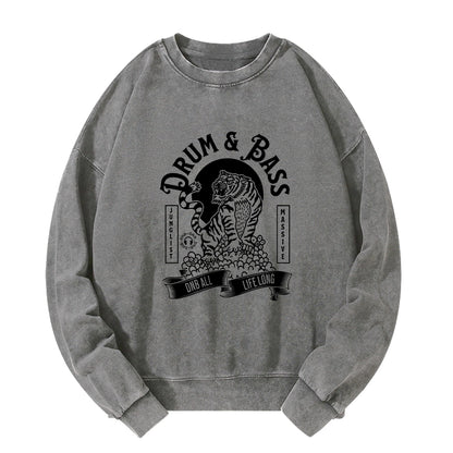 Tokyo-Tiger Drum & Bass Tiger Washed Sweatshirt