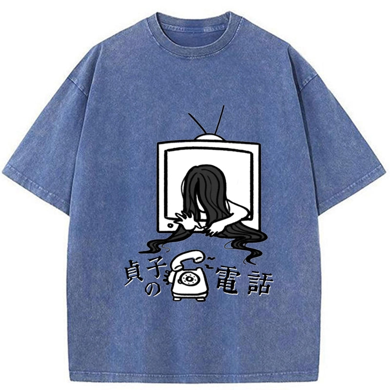 Tokyo-Tiger The Ring Sadako Washed T-Shirt