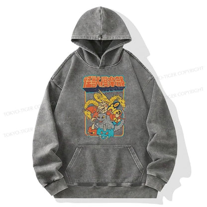 Tokyo-Tiger Kaiju Club Japanese Washed Hoodie