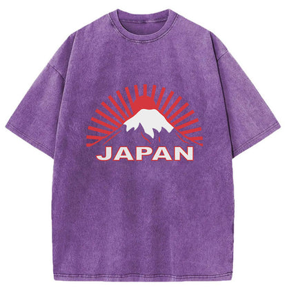 Tokyo-Tiger Japan Rising Sun Washed T-Shirt