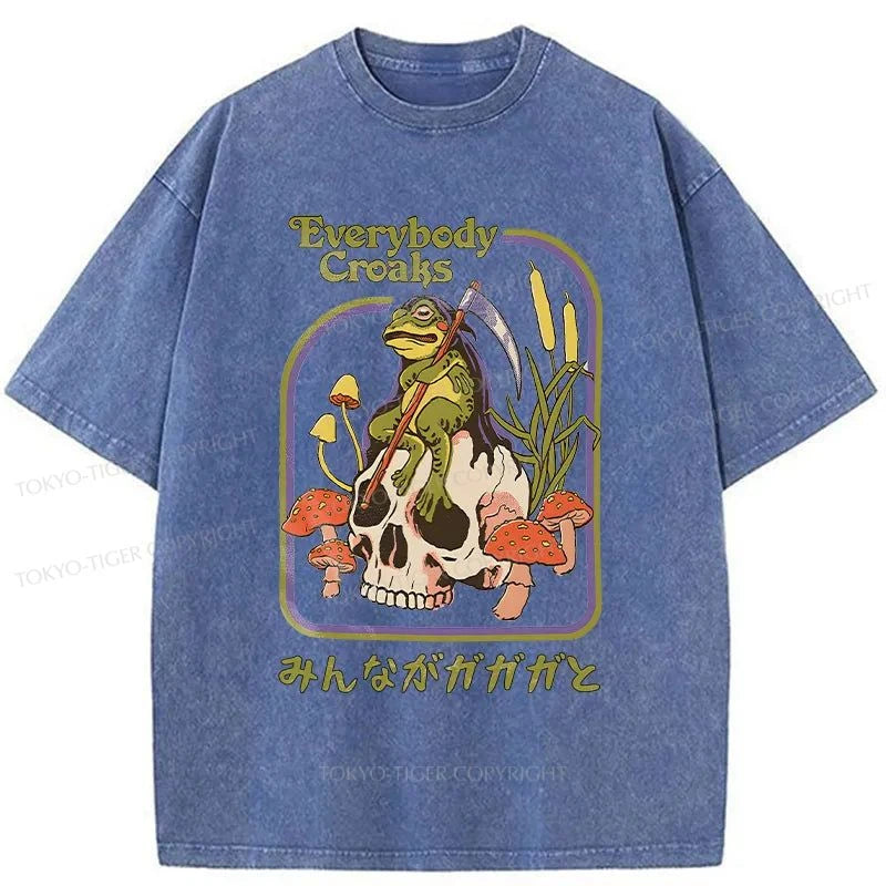 Tokyo-Tiger Death Frog Japan Washed T-Shirt