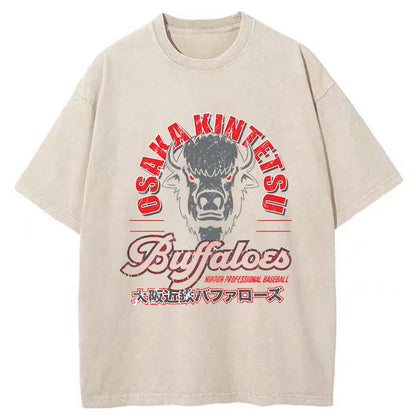 Tokyo-Tiger Osaka Kintetsu Buffaloes Washed T-Shirt