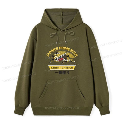 Tokyo-Tiger Kirin Ichiban Beer Logo Japanese Classic Hoodie