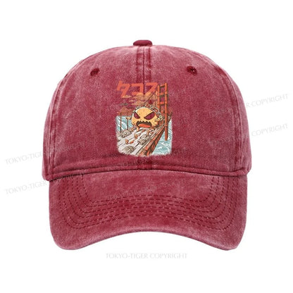 Tokyo-Tiger The Great Taco Kaiju Japanese Washed Cap