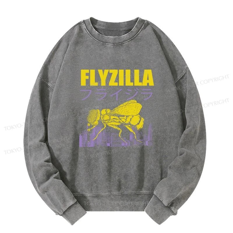 Tokyo-Tiger Giant Fly Japanese Washed Sweatshirt