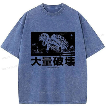 Tokyo-Tiger Mass Destruction Japan Washed T-Shirt