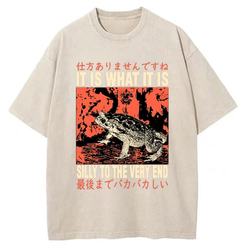 Tokyo-Tiger It is what it is Frog Washed T-Shirt
