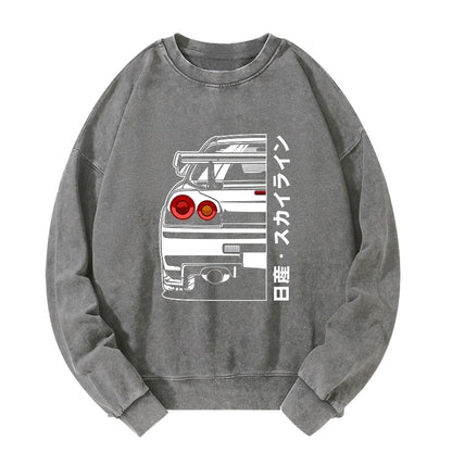 Tokyo-Tiger Nissan Skyline GTR R34 Washed Sweatshirt