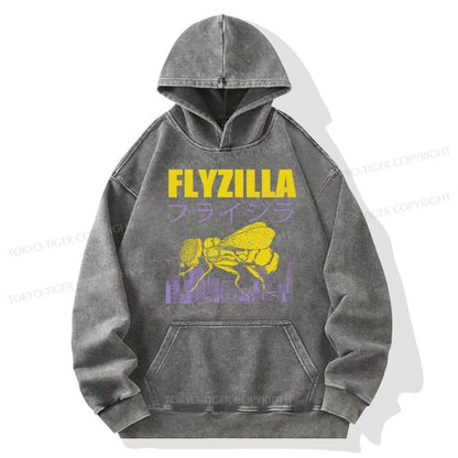 Tokyo-Tiger Giant Fly Japanese Washed Hoodie