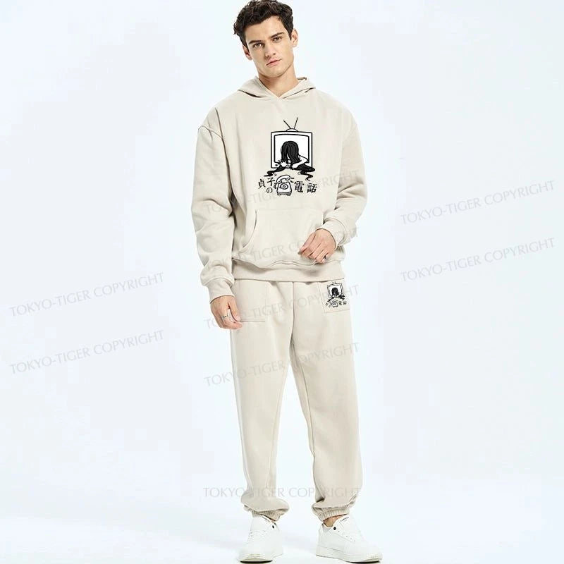 Tokyo-Tiger The Ring Sadako Fleece Lined Hoodie Set