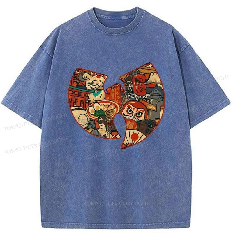 Tokyo-Tiger Wutang Clan Japanese Washed T-Shirt