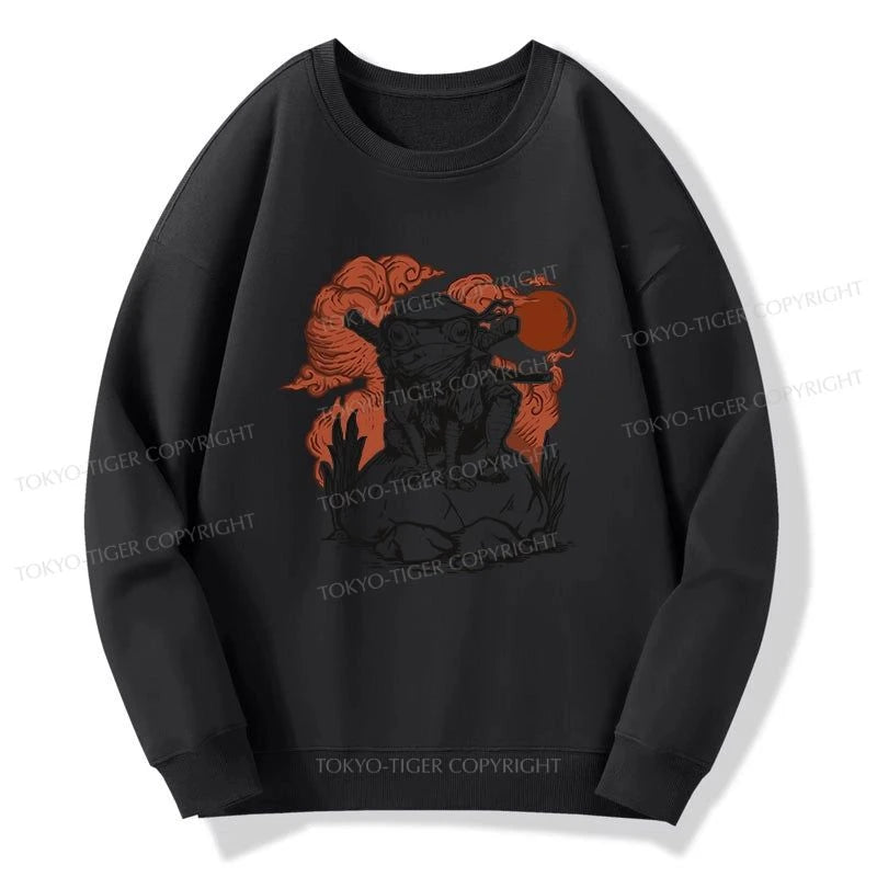 Tokyo-Tiger Ninja Frog Japanese Sweatshirt