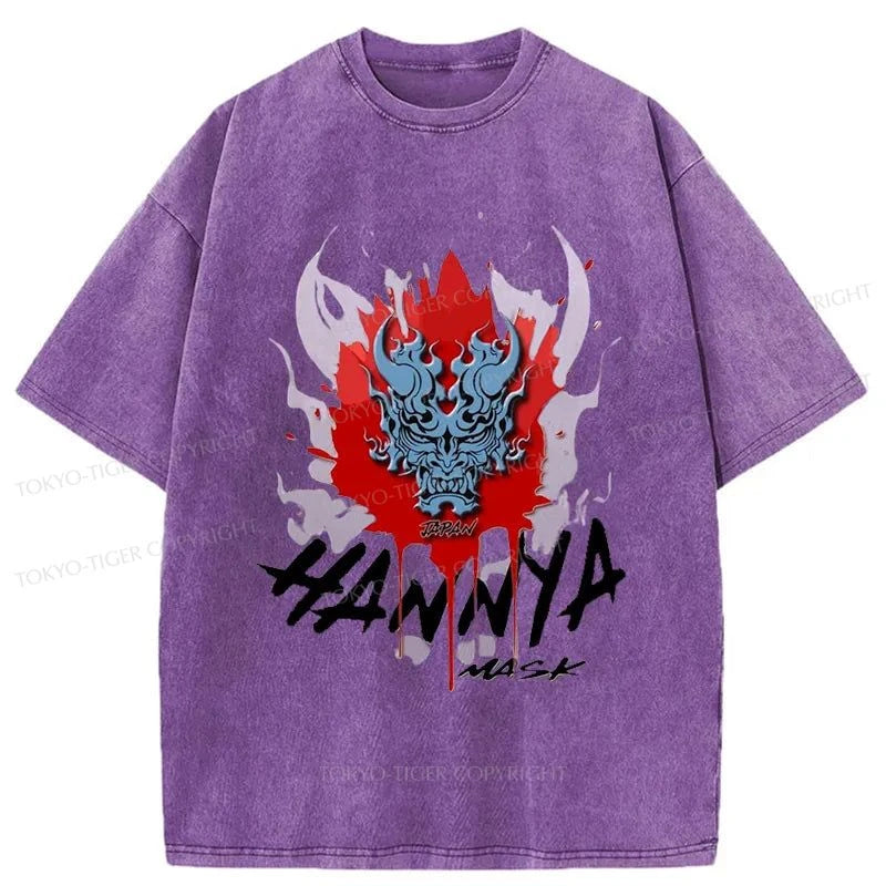 Tokyo-Tiger Hannya Mask Japan Washed T-Shirt