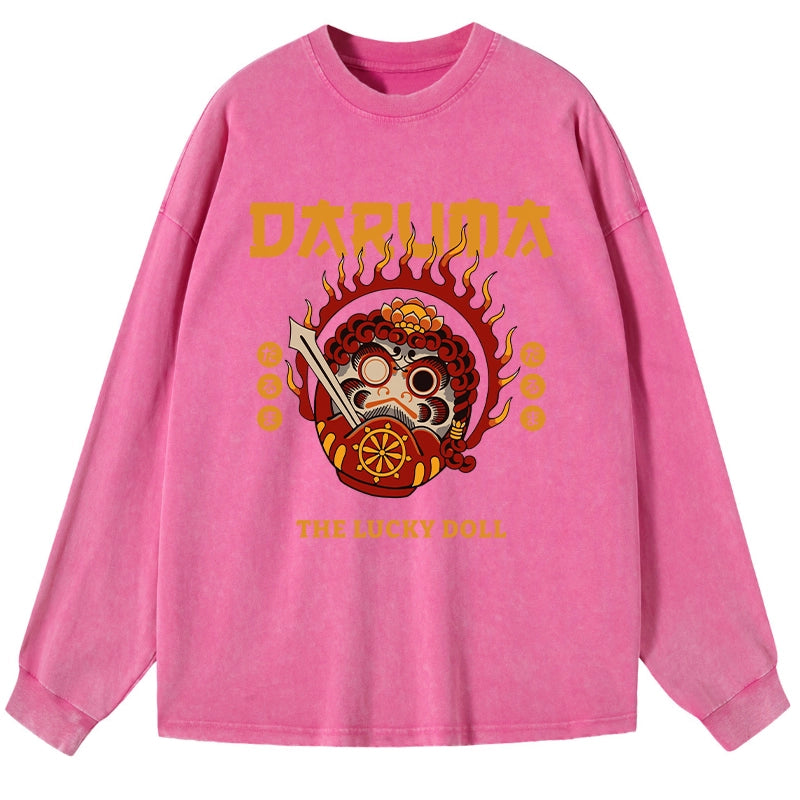 Tokyo-Tiger The Lucky Doll Washed Long Sleeve T-Shirt