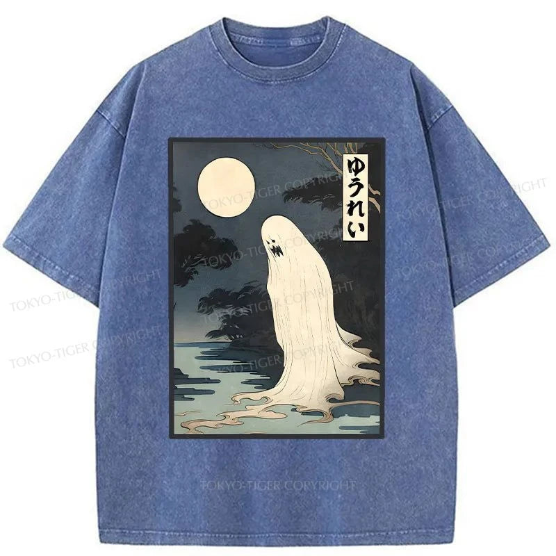 Tokyo-Tiger Creepy Japanese Ghost Washed T-Shirt