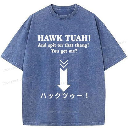 Tokyo-Tiger Hawk Tuah Japanese Washed T-Shirt