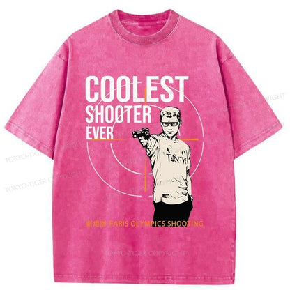 Tokyo-Tiger Coolest Shooter Ever Washed T-Shirt