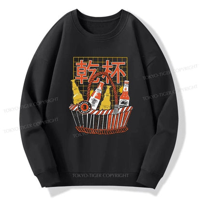 Tokyo-Tiger Have A Beer Together Sweatshirt