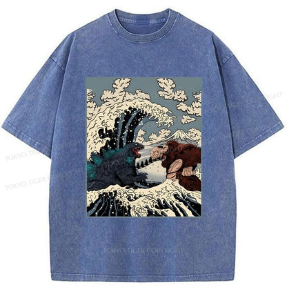 Tokyo-Tiger The Great Fight Washed T-Shirt