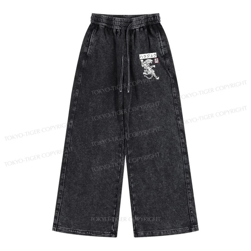 Tokyo-Tiger White Tiger Washed Sweatpants