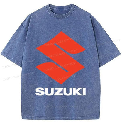 Tokyo-Tiger SUZUKI Logo Washed T-Shirt