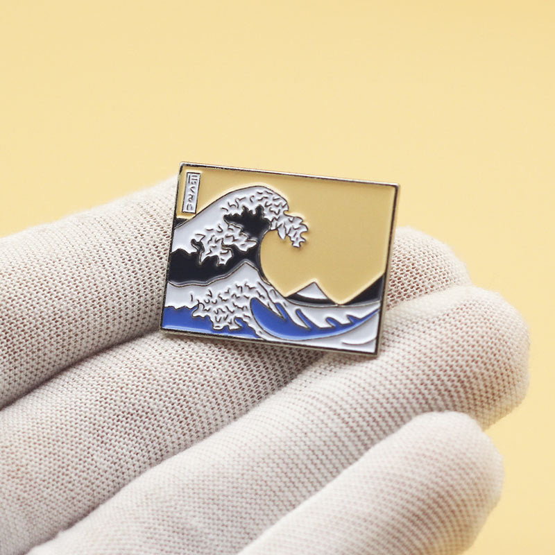 Tokyo-Tiger The Great Wave Off Kanagawa Pin