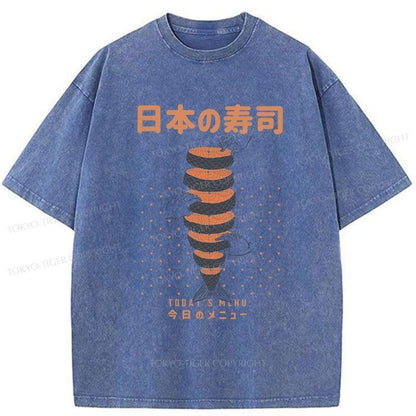 Tokyo-Tiger Today's Menu Washed T-Shirt