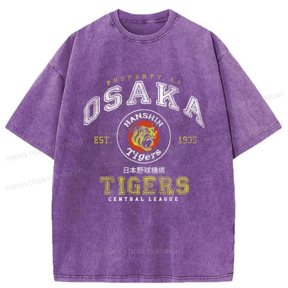 Tokyo-Tiger Osaka Tigers Washed T-Shirt