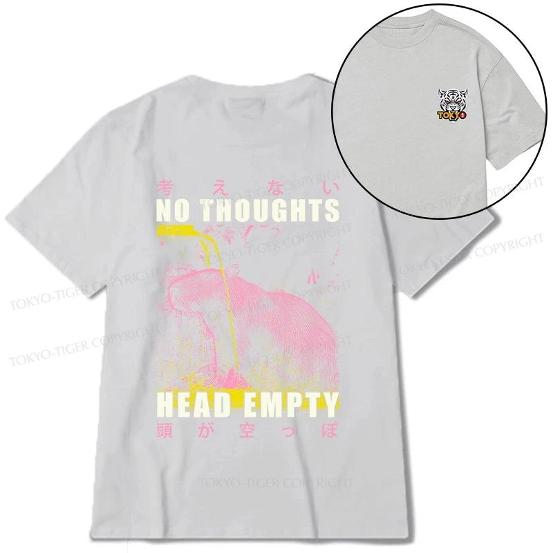 Tokyo-Tiger No Thoughts Head Empty Front Back Classic T-Shirt