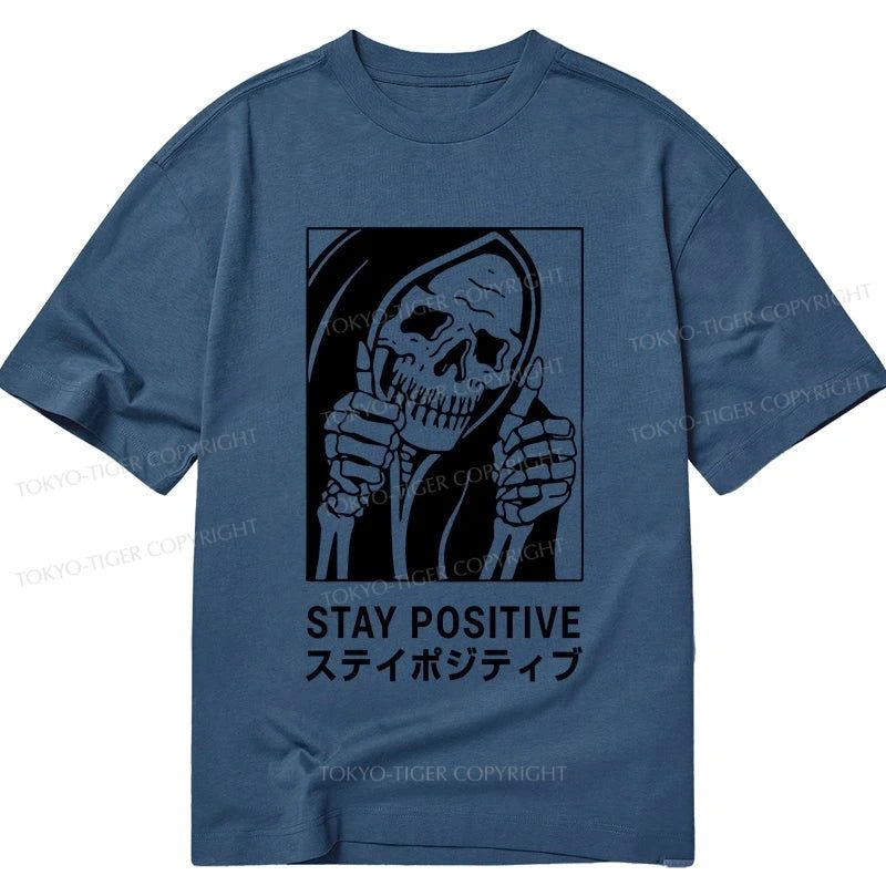 Tokyo-Tiger Stay Positive Skeleton Classic T-Shirt