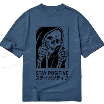 Tokyo-Tiger Stay Positive Skeleton Classic T-Shirt