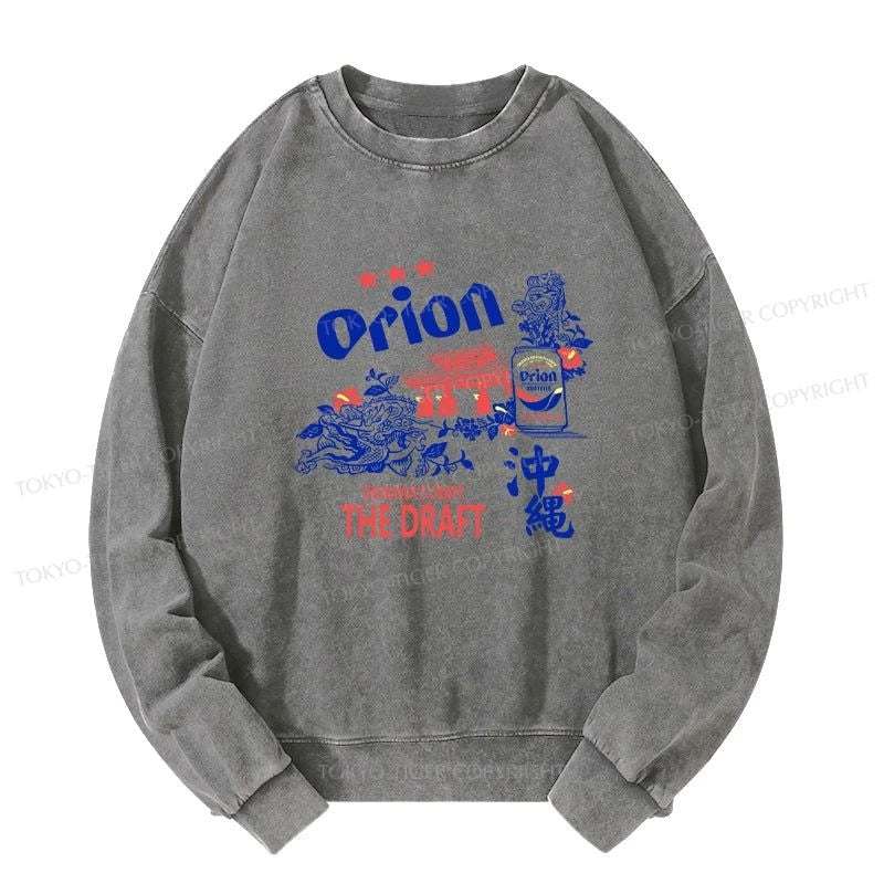 Tokyo-Tiger Orion Beer With Okinawa Washed Sweatshirt