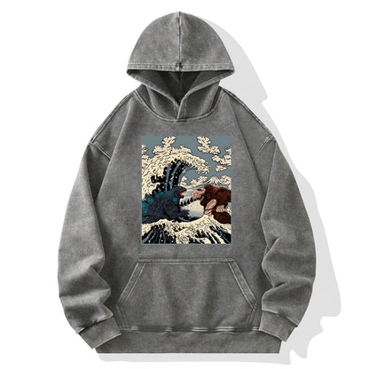 Tokyo-Tiger The Great Fight Washed Hoodie