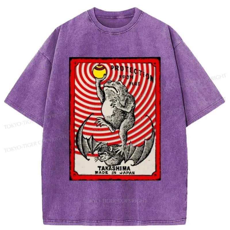 Tokyo-Tiger Takashima Matchbox Japanese Washed T-Shirt