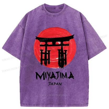 Tokyo-Tiger Miyajima Island Washed T-Shirt