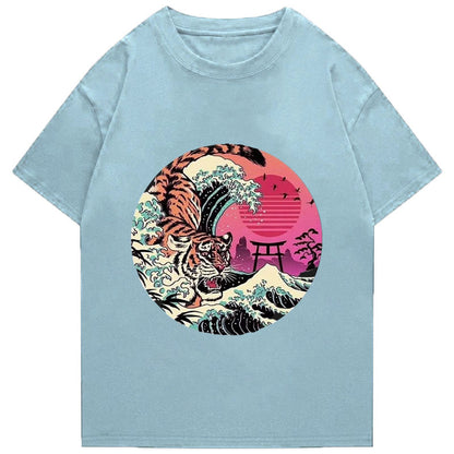 Tokyo-Tiger Tiger Wave Classic T-Shirt